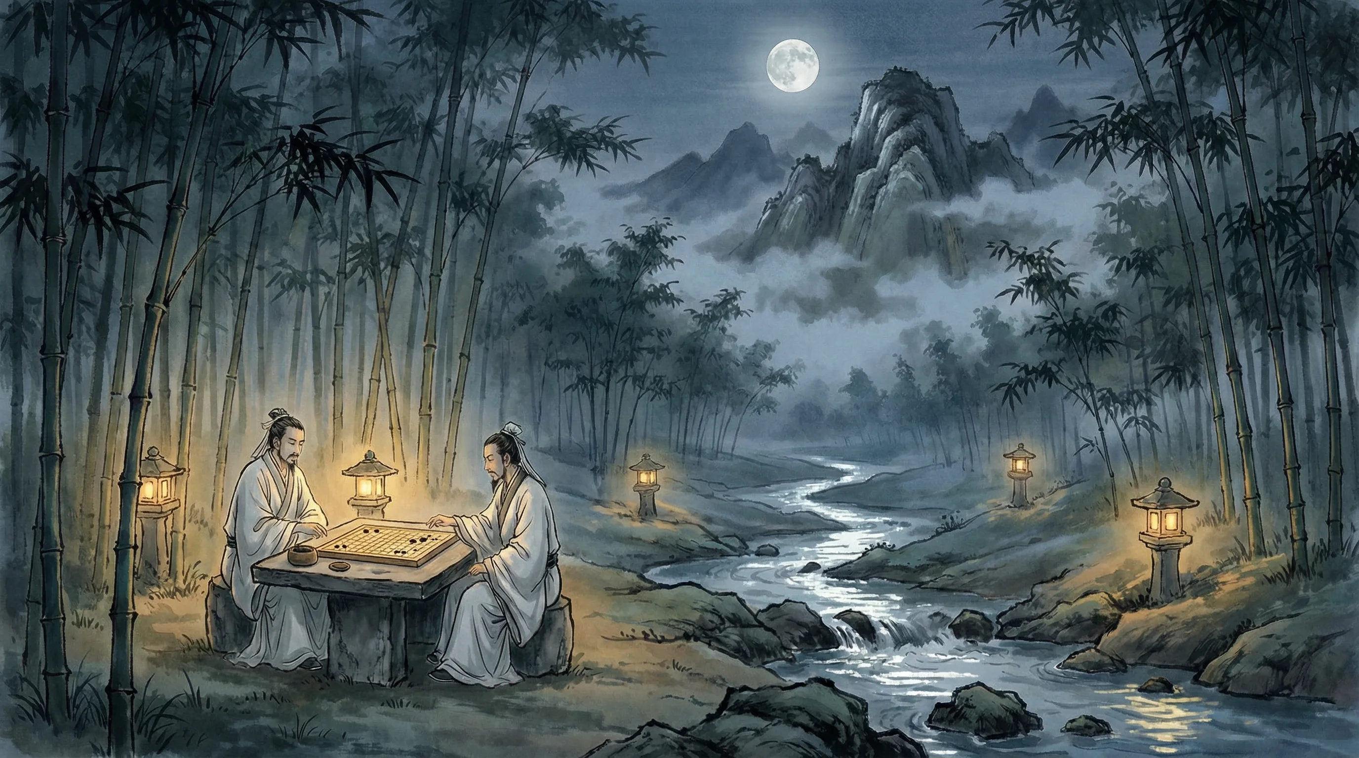 清风对弈 天元棋牌 月赛现场